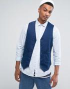 Asos Vest With Back Toggle Detail - Navy