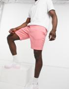 River Island Jersey Shorts In Pink