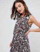 Bravesoul Printed Crop Top - Black