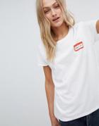 Daisy Street Boyfriend T-shirt With Trying My Best Print - White