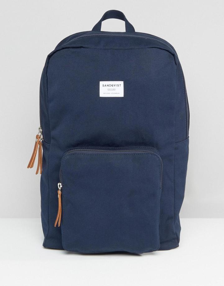 Sandqvist Kim Backpack In Blue - Blue