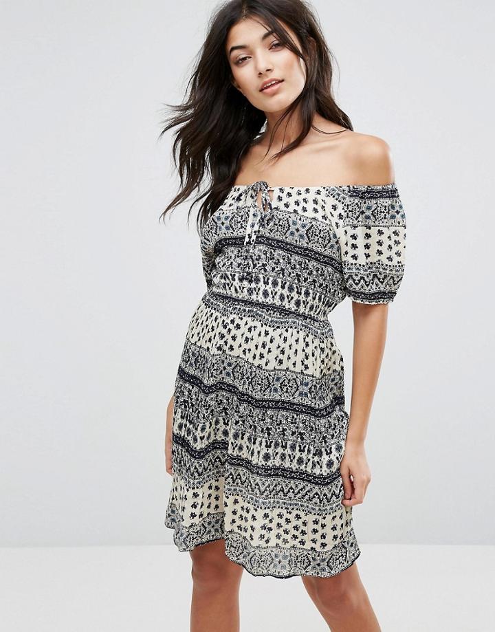 Anmol Black And White Print Beach Dress - Multi