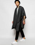 Asos Tailored Poncho - Charcoal