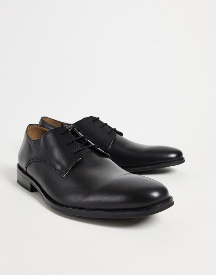French Connection Leather Formal Lace Up Shoes-black