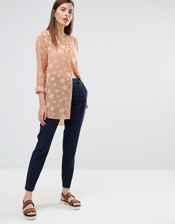 Selected Maritta Slim Pant - Navy