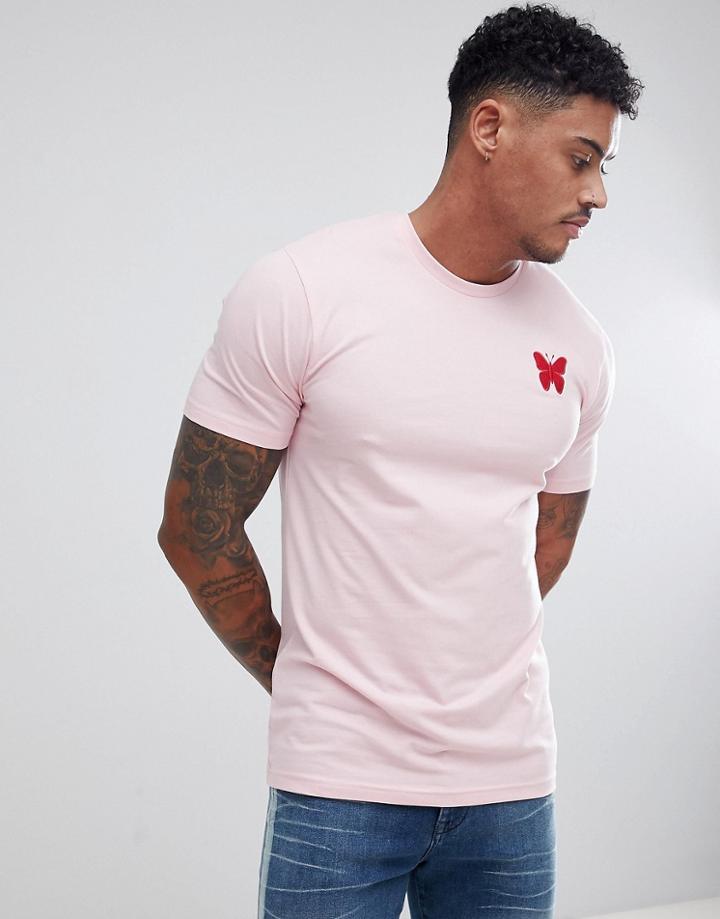 Good For Nothing Muscle T-shirt In Pink With Logo - Pink