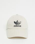 Adidas Originals Relaxed Split Trefoil Strapback Cap-white