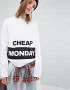 Cheap Monday Block Logo Sweatshirt - White