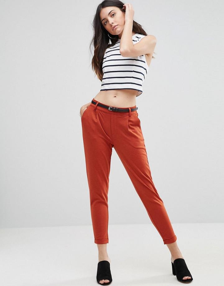 Vero Moda Peg Pant - Brown