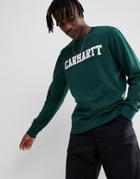 Carhartt Wip College Sweatshirt In Green - Green