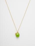 Bill Skinner Apple Pendant Necklace - Gold