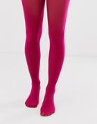 Asos Design 50 Denier Tights In Hot Pink - Pink