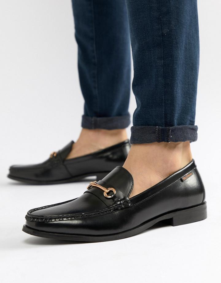 Ben Sherman Luca Loafers In Black Leather - Black