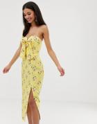 Finders Keepers Limoncello Midi Dress - Yellow