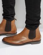 Base London Boxley Leather Chelsea Boots - Tan