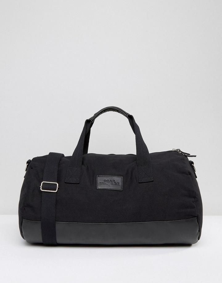 Systvm Duffle Bag In Black Canvas - Black