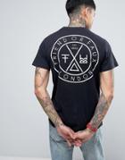 Friend Or Faux Tremer Back Print T-shirt - Navy