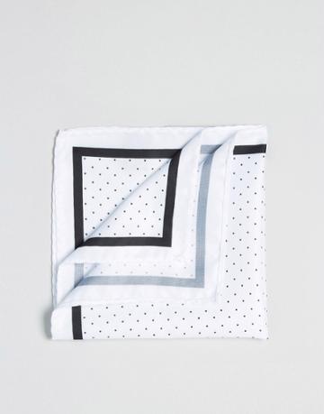 Selected Homme Pocket Square - White