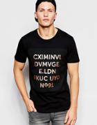 Criminal Damage Plaque T-shirt - Black