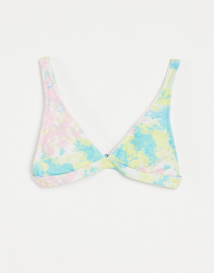 Chelsea Peers Tie Dye Bikini Top-multi
