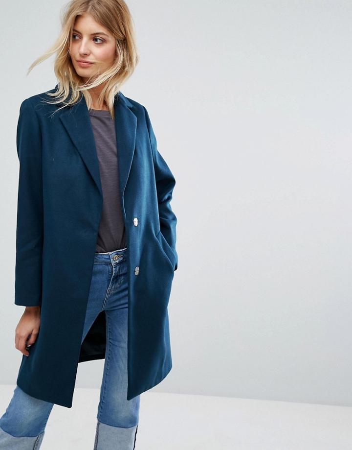 New Look Tailored Coat - Green