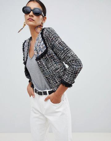 Angel Eye Textured Blazer - Multi