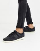Jack & Jones Sneaker With Mesh Inserts In Black