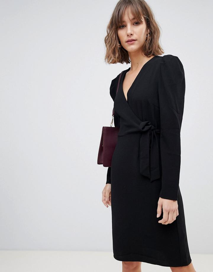 Vero Moda Wrap Dress - Black