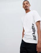 Fairplay Sneek Peek Side Print T-shirt In White - White