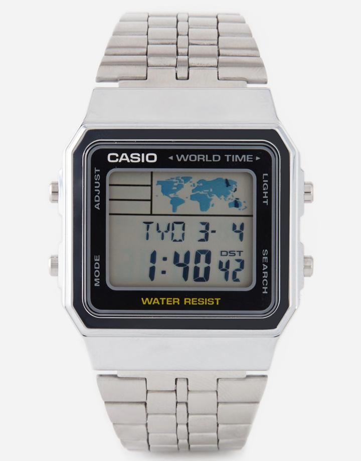 Casio Multi Function Silver Watch A500wea-1ef - Silver