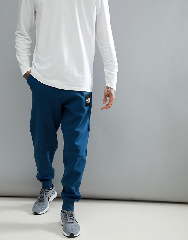 The North Face Fine 2 Cuffed Joggers In Blue - Blue