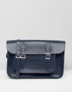 The Leather Satchel Company 14 Inch Satchel - Blue