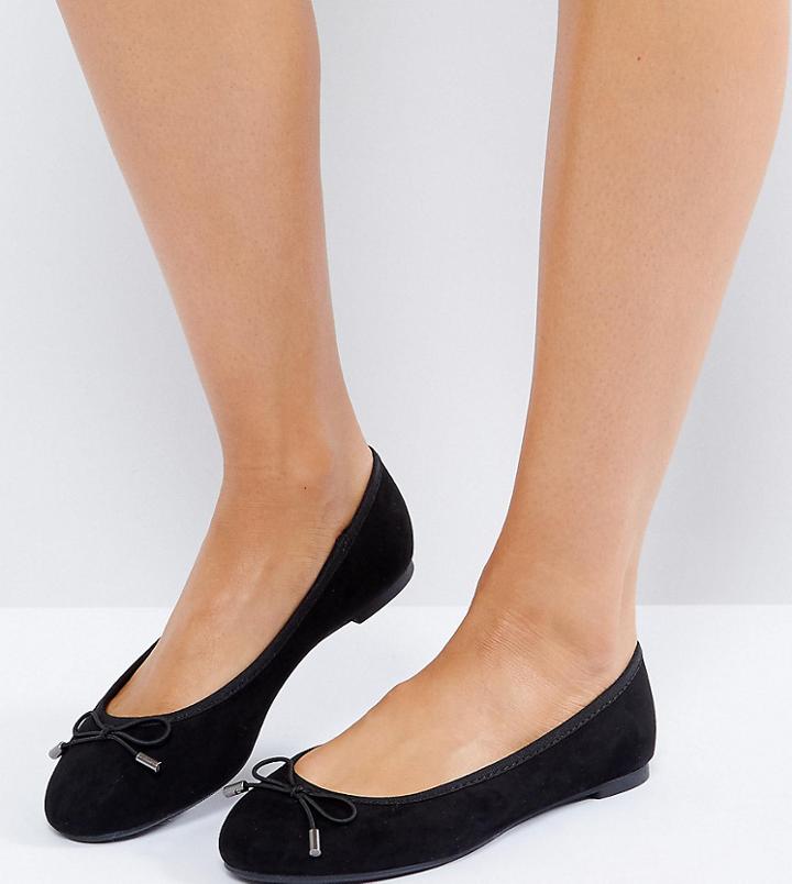 New Look Suedette Bow Ballet Pump