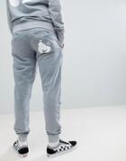 Money Joggers In Gray With Logo - Gray