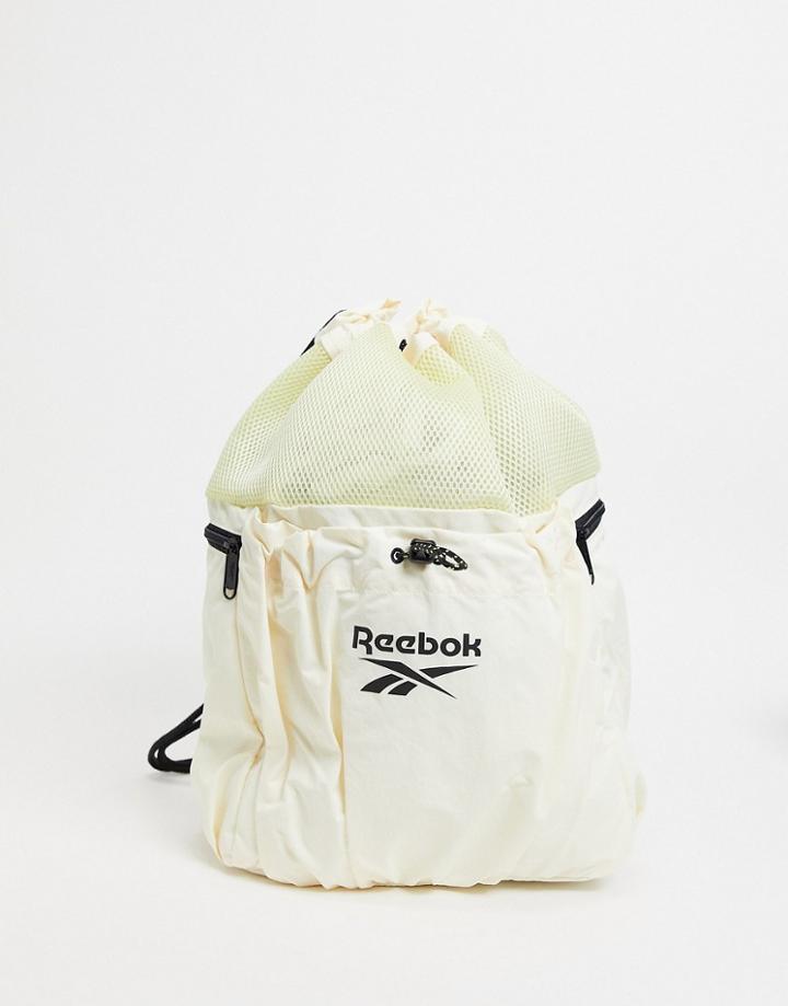Reebok Summer Retreat Backpack In Pale Yellow