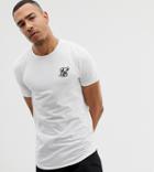 Siksilk Short Sleeve T-shirt In White Exclusive To Asos - White
