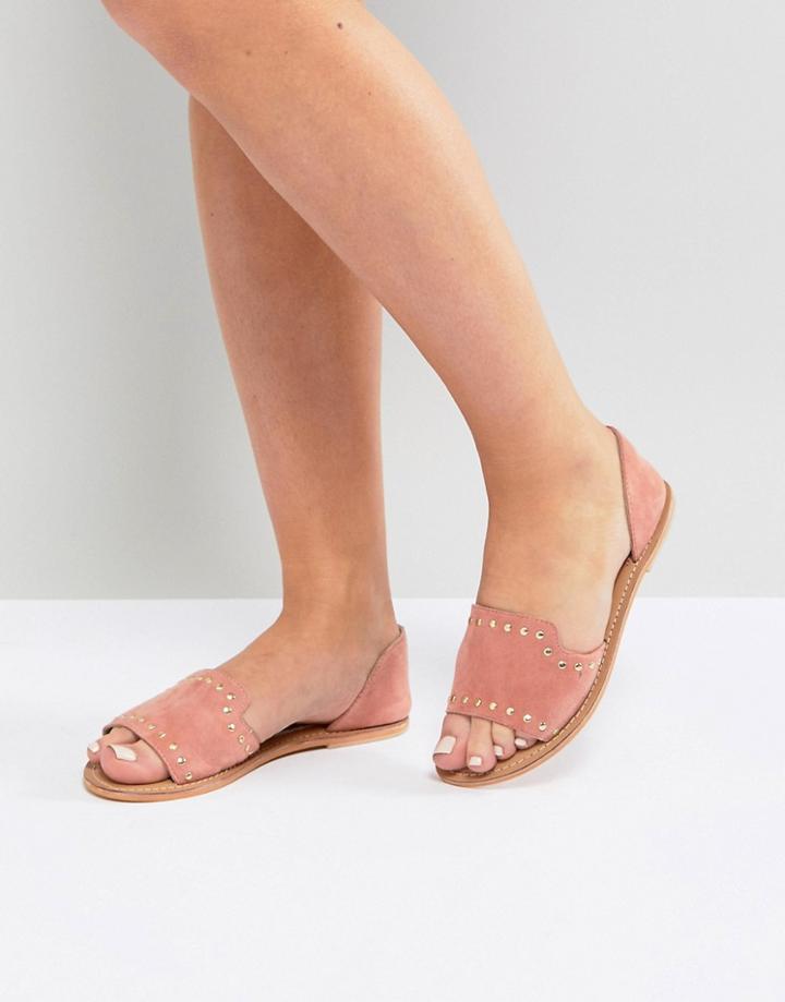 Asos Jovena Leather Summer Shoes - Pink