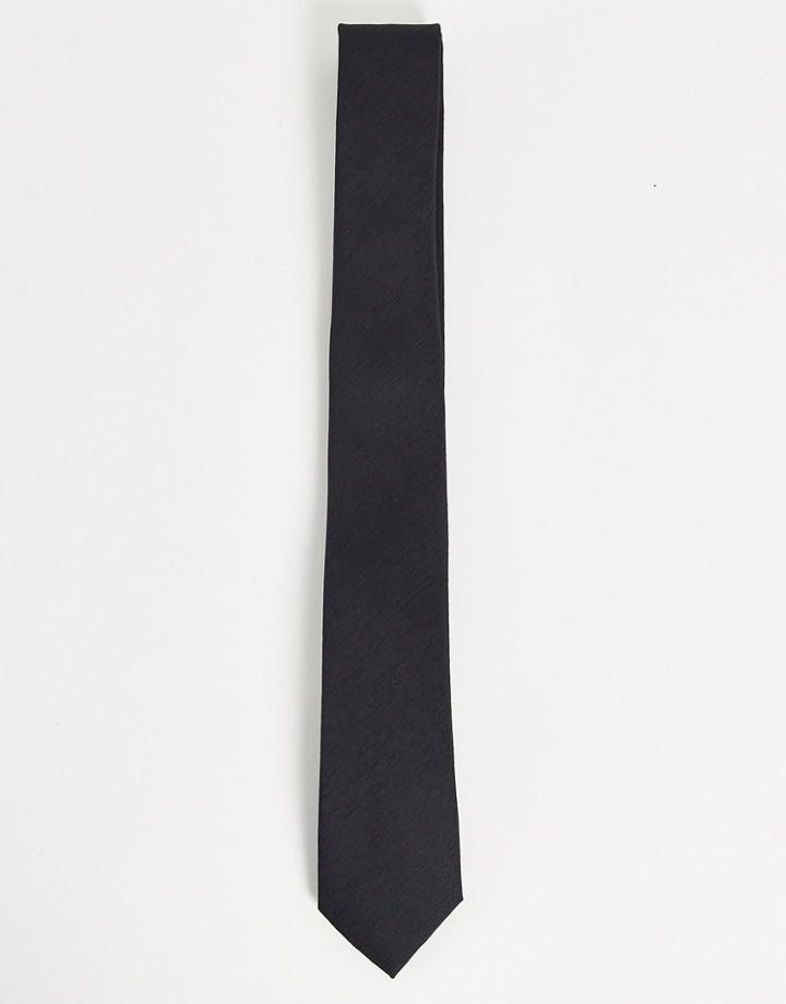 French Connection Plain Tie-black