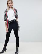 Only Skinny Leg Push Up Effect Jean - Black