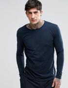 Minimum Basic Long Sleeve T-shirt - Navy