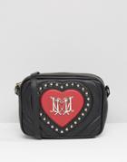 Love Moshino Studded Heart Mini Cross Body Bag - Ros