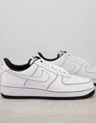 Nike Air Force 1 '07 Stitch Sneakers In White/black