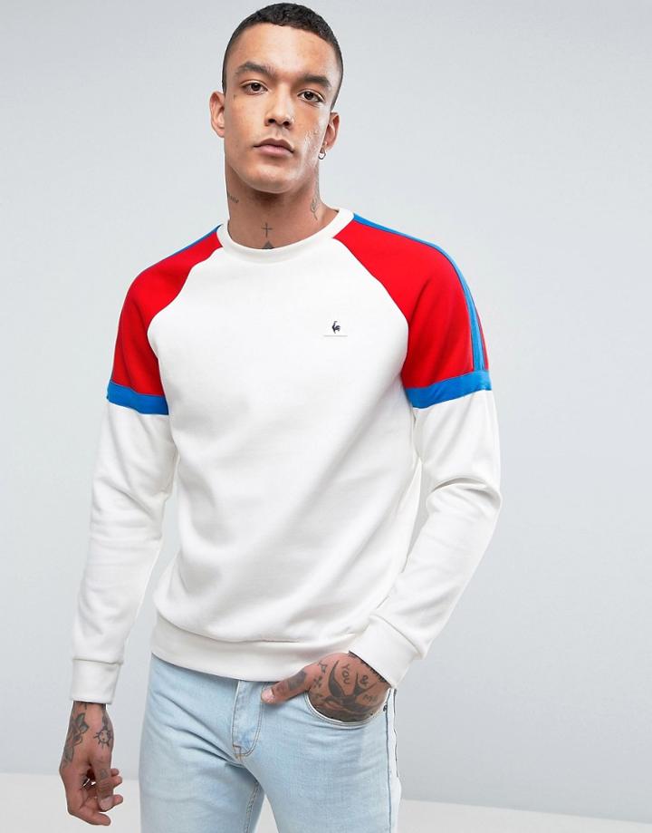 Le Coq Sportif Bbr Crew Sweatshirt In White 1710872 - White