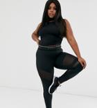 Asos 4505 Curve Mesh Panel Legging-black