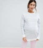 Asos Design Maternity Stripe Sweat - Multi