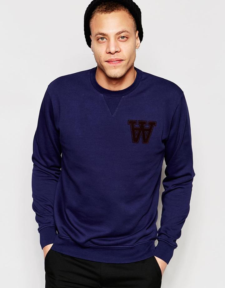 Wood Wood Kyle Sweatshirt Aa - Navy