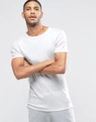 Asos Loungewear Lightweight Rib T-shirt - White