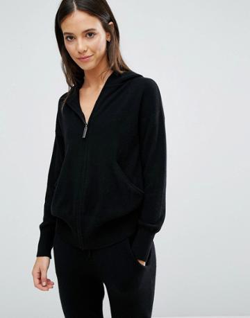 Les 100 Ciels Cashmere Hoodie - Black