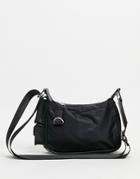 Asos Design Cross Body 90's Shoulder Bag With Modular Clip Off Pouches In Black Faux Leather