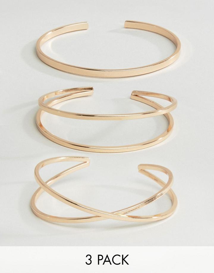 Aldo Open Cuff Bracelets - Gold